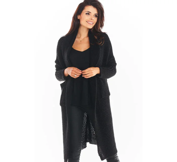 Dámský svetr model 18901109 černý - awama