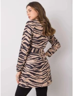 Dámský kabát EM PL 22215.55 černo-béžový - FPrice