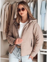 Dámská oboustranná přechodná bunda ZIBERKA béžová FashionStreet TY4870