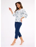 pyžamo  2 3/4 S2XL dámské rozepínací model 21238275 - Cornette