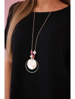 Mušelínová halenka s náhrdelníkem černý