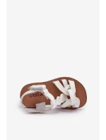 Dětské sandálky se suchým zipem bílé Marimona Dětské sandálky se suchým zipem bílé Marimona