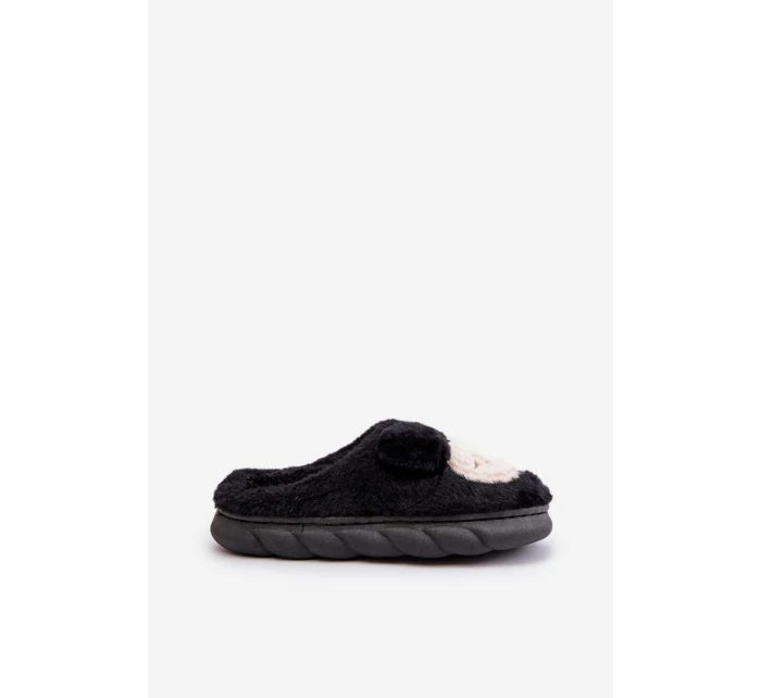 Teplé Kožešinové Pantofle Dámské Černé model 21677911 - Boto Teplé Kožešinové Pantofle Dámské Černé model 21677911 - Boto