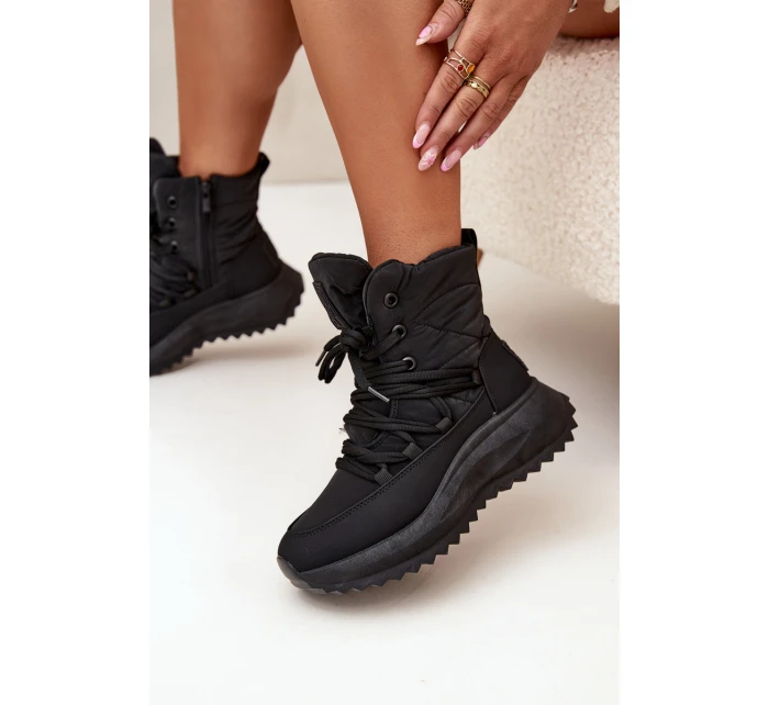 Dámské Sněhule Na Zip Big Star model 21706125 Černé - Big Star Shoes