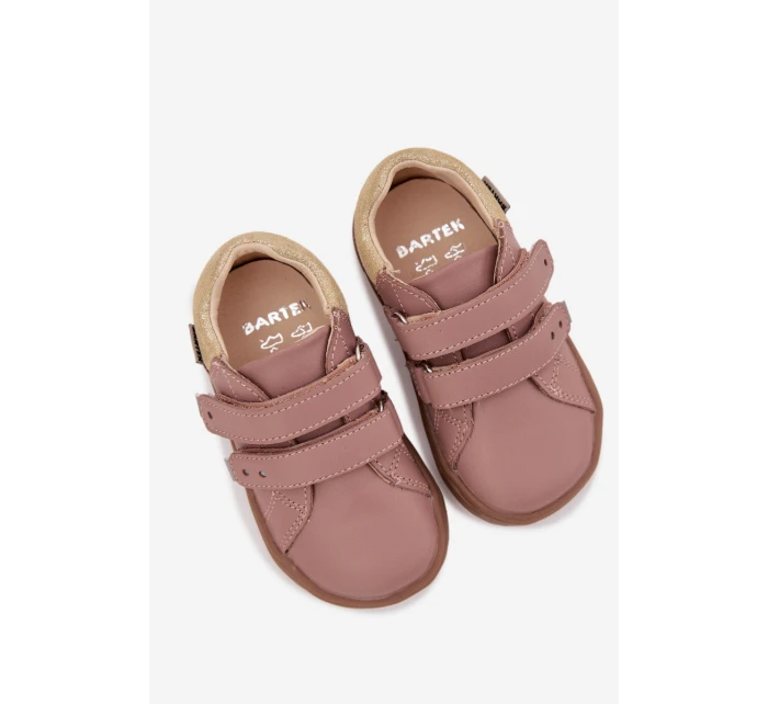 Dětské kožené polobotky Barefoot Růžové model 22031682 - Bartek S.A. Dětské kožené polobotky Barefoot Růžové model 22031682 - Bartek S.A.