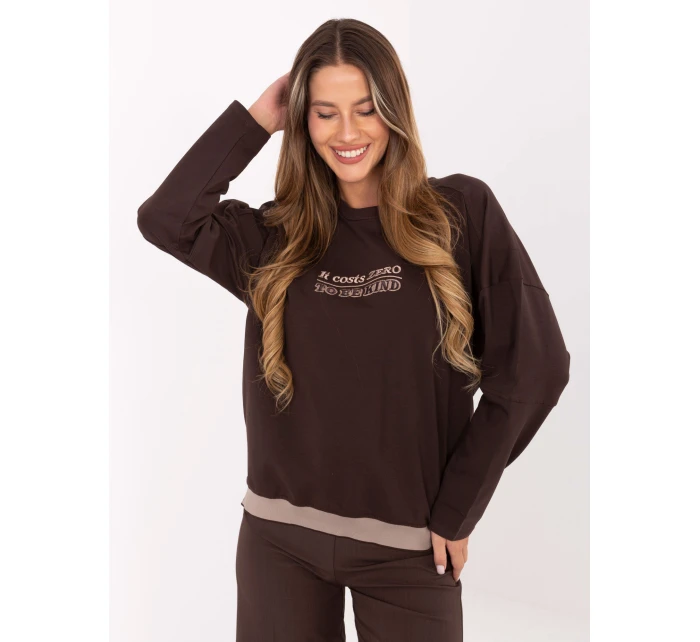 Halenka RV BZ A907.08P tmavě hnědá Halenka RV BZ A907.08P tmavě hnědá