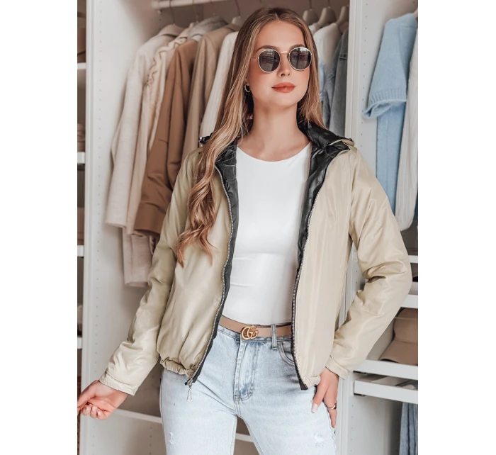 Dámská oboustranná přechodná bunda SYLVIAN černá FashionStreet TY4861 Dámská oboustranná přechodná bunda SYLVIAN černá FashionStreet TY4861