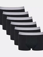 Pánské boxerky GO ABC 2.0 Hipster 6P - BLACK - černé 0004 - SLOGGI