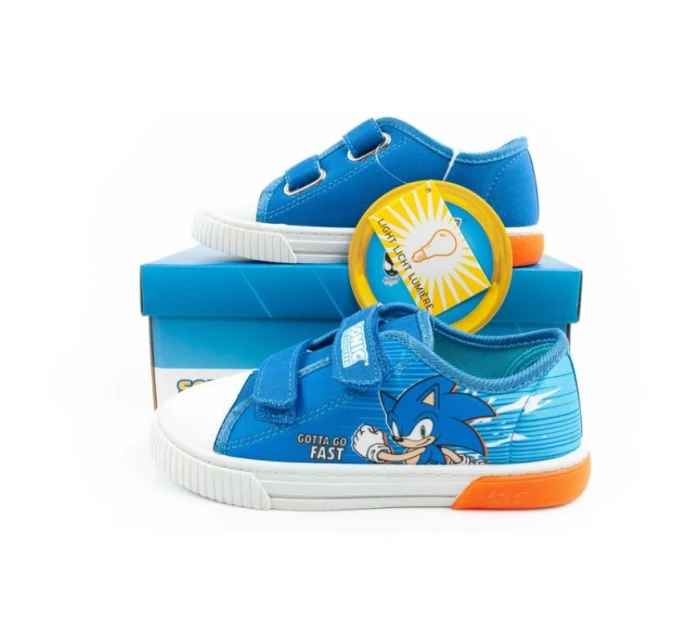 Leomil Sonic dětské sportovní boty lehké tenisky na suchý zip modré červené