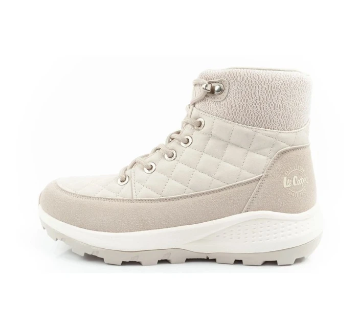 dámská sportovní obuv zimní trekingová zateplená krémová model 21409186 kůže dámské - Lee Cooper dámská sportovní obuv zimní trekingová zateplená krémová model 21409186 kůže dámské - Lee Cooper