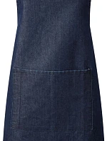 Premier PR 154 Zástěra s laclem a kapsou na břiše "Colours" 39.0154 indigo denim