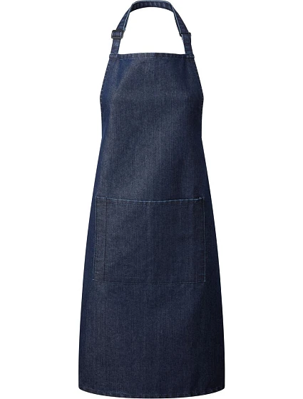 Premier PR 154 Zástěra s laclem a kapsou na břiše "Colours" 39.0154 indigo denim Premier PR 154 Zástěra s laclem a kapsou na břiše "Colours" 39.0154 indigo denim