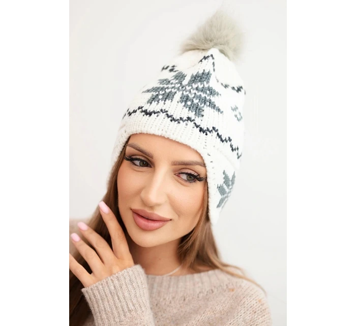 Čepice s rolováním Magda K293 camel