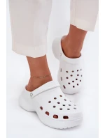 Dámské Pěnové Pantofle Na Masivní Podešvi Big Star RR274A119 Bílé Dámské Pěnové Pantofle Na Masivní Podešvi Big Star RR274A119 Bílé