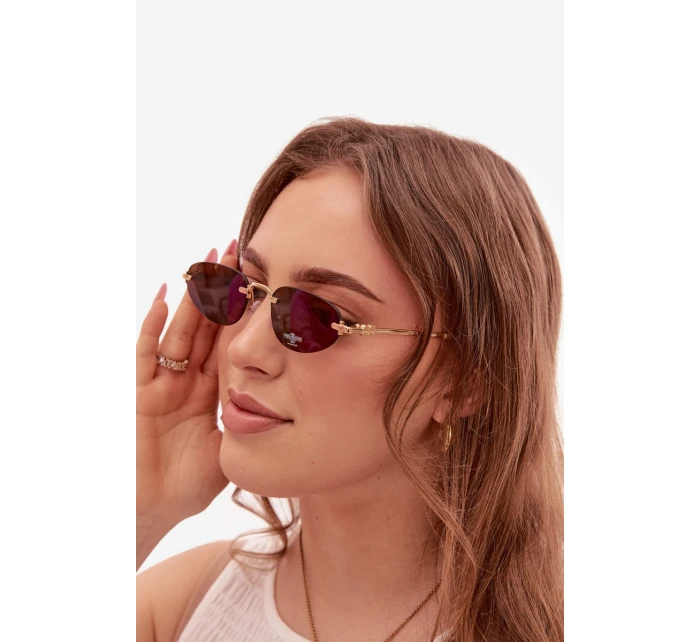 Dámské sluneční brýle tmavě hnědé