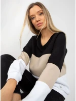 Mikina RV BL 8377.89 černá a béžová Mikina RV BL 8377.89 černá a béžová