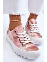 Módní nízké tenisky Big Star LL274044 růžovo-béžová Módní nízké tenisky Big Star LL274044 růžovo-béžová