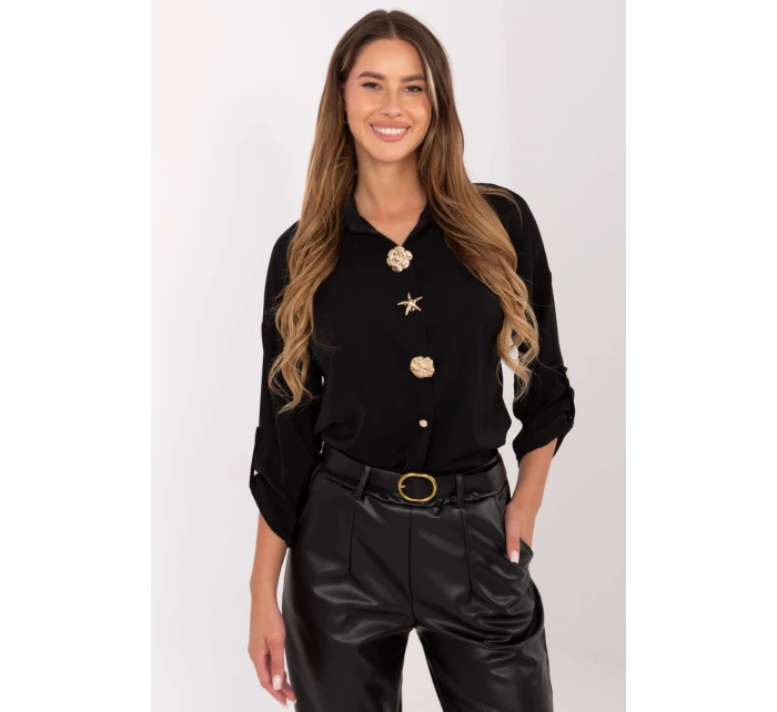 Košile s dlouhým rukávem model 219051 Rue Paris Košile s dlouhým rukávem model 219051 Rue Paris