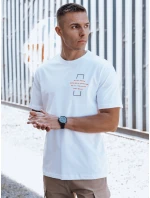 Pánské bílé tričko model 21975578 - Dstreet
