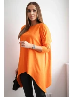 Oversize halenka oranžová