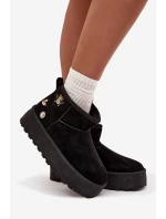 Dámské sněhule na platformě s přezkami černé Maelle Dámské sněhule na platformě s přezkami černé Maelle