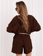 Szorty IT SN model 22222968 ciemny brązowy - FPrice Szorty IT SN model 22222968 ciemny brązowy - FPrice