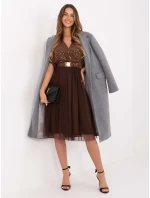 Sukienka MI SK model 21724545 brązowy - FPrice