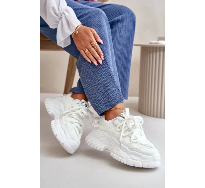 Dámské tenisky na masivní podrážce bílé Nevela Dámské tenisky na masivní podrážce bílé Nevela