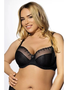 Dámská měkká podprsenka BC 343 Michelle černá - Kinga