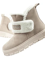 Dámské zimní kotníkové boty LCJ-25-01-3739L Béžová s ecru - Lee Cooper