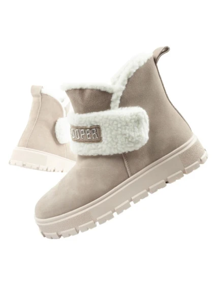 Dámské zimní kotníkové boty LCJ-25-01-3739L Béžová s ecru - Lee Cooper Dámské zimní kotníkové boty LCJ-25-01-3739L Béžová s ecru - Lee Cooper