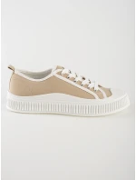 Originální dámské hnědé  tenisky bez podpatku