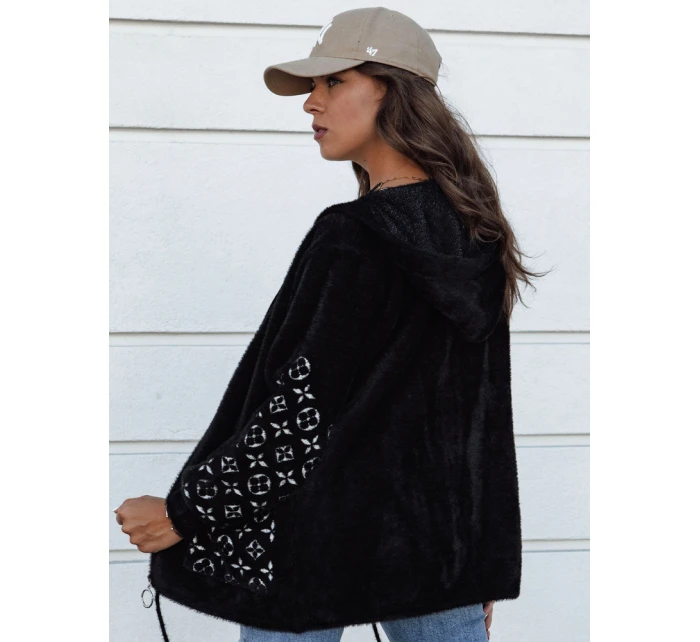 Dámská přechodná bunda z alpaky černá model 21977404 - Dstreet Dámská přechodná bunda z alpaky černá model 21977404 - Dstreet