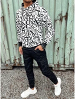 Pánská mikina s kapucí bílá Dstreet model 21978915 - FashionStreet Pánská mikina s kapucí bílá Dstreet model 21978915 - FashionStreet