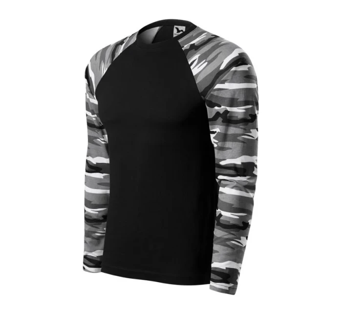 Tričko Camouflage LS M model 19378549 camouflage gray pánské - Malfini