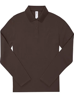 B&C My Polo 180 LSL /women Dámské piqué polo s dlouhým rukávem 01.W462 roasted coffee