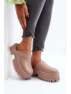 Dámské žabky na masivní podrážce Big Star model 21649446 Bílé - Big Star Shoes