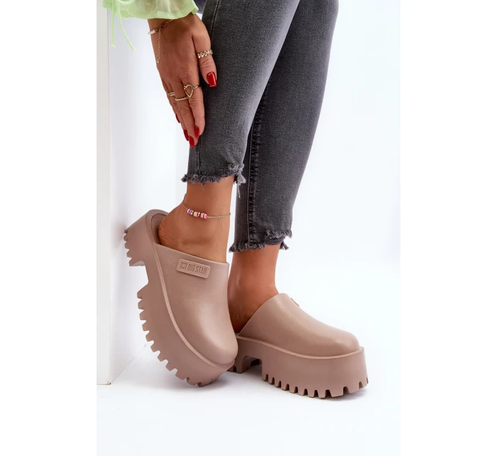 Dámské žabky na masivní podrážce Big Star model 21649446 Bílé - Big Star Shoes Dámské žabky na masivní podrážce Big Star model 21649446 Bílé - Big Star Shoes