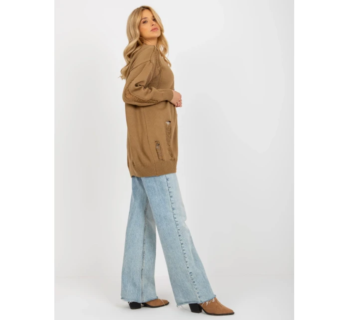 Dámský kardigan LC SW model 18140213 velbloudí - FPrice