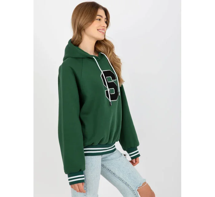 Mikina RV BL 8372.04P tmavě zelená