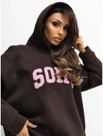 Bluza RV BL model 21777624 ciemny brązowy - FPrice Bluza RV BL model 21777624 ciemny brązowy - FPrice