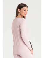 Dámský pyžamový Top model 19358962 Pudr růžová - LaLupa