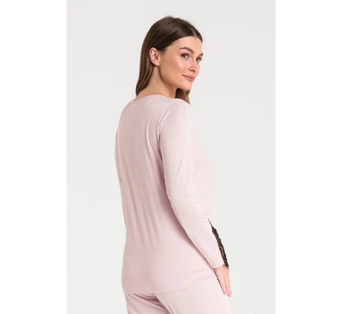 Dámský pyžamový Top model 19358962 Pudr růžová - LaLupa