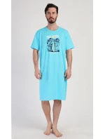 Pánská noční košile s krátkým rukávem California