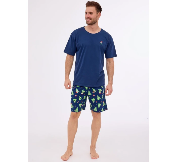 Pánské pyžamo model 20567929 Ho Ho kr/r S2XL - Cornette Pánské pyžamo model 20567929 Ho Ho kr/r S2XL - Cornette