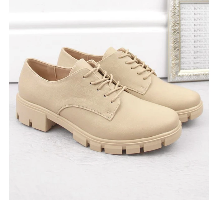 M.Daszynski W SAN33C béžové polobotky M.Daszynski W SAN33C béžové polobotky