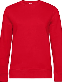 B&C QUEEN Crew Neck_° Dámská mikina 01.W01Q red