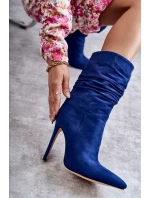 Dámské kozačky kozačky Modré model 21596851 - Boto