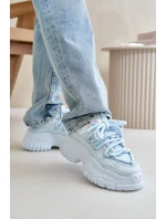 Dámské tenisky na masivní podrážce modré Nevela Dámské tenisky na masivní podrážce modré Nevela