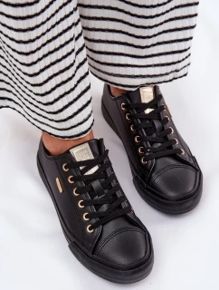 Dámské Tenisky Z Eko Kůže Big Star model 21693148 Černé - Big Star Shoes